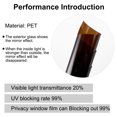 thumbnail image 5 of Uxcell 20in.By 78.7in Privacy Window Film Prevent UV Static Cling Heat Control Mirror Glass Films Brown 1pcs, 5 of 7