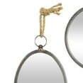 thumbnail image 5 of DecMode 22", 22", 20", 19", Gray Wall Mirror with Hanging Rope, Set of 5, 5 of 9
