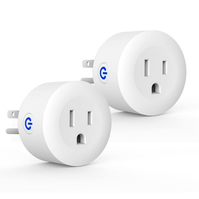 CMARS Prise Intelligente, Mini Prise Intelligente ZigBee Switch Fonctionne avec ST, Alexa, Echo (4e Gén.) Echo Plus (2e) Google Home, Fonctionne comme Prolongateur de Portée, Hub Requis Ï1⁄4ˆ2 Packï1⁄4‰