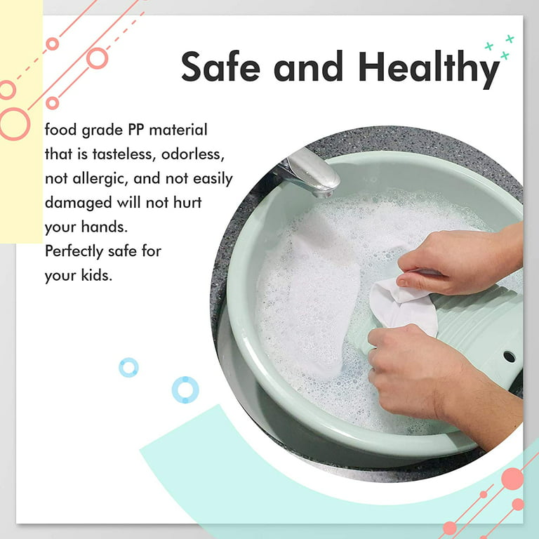 Washboard Washing Clothes Hand Wash Board - Bucket, Basin For Laundry