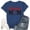Z75-Navy, variant on Women’s Cute Bunny with Glasses Print T-Shirt, Short Sleeve Crew Neck Casual Tee, Rabbit Graphic Top for Everyday & Spring Wear