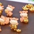 thumbnail image 5 of AYYUFE Fortune New Year Golden Bull Ornaments Micro Landscape DIY Desktop Decor Gift, 5 of 8