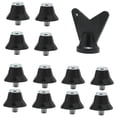 thumbnail image 2 of 12 piezas de repuesto para botas de fútbol con clavos para zapatillas deportivas de competición Negro, 2 of 6