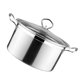 thumbnail image 3 of olla de inducción a gas universal para leche y sopa, de acero inoxidable, antiadherente y antidesbordamiento (plateada)., 3 of 8