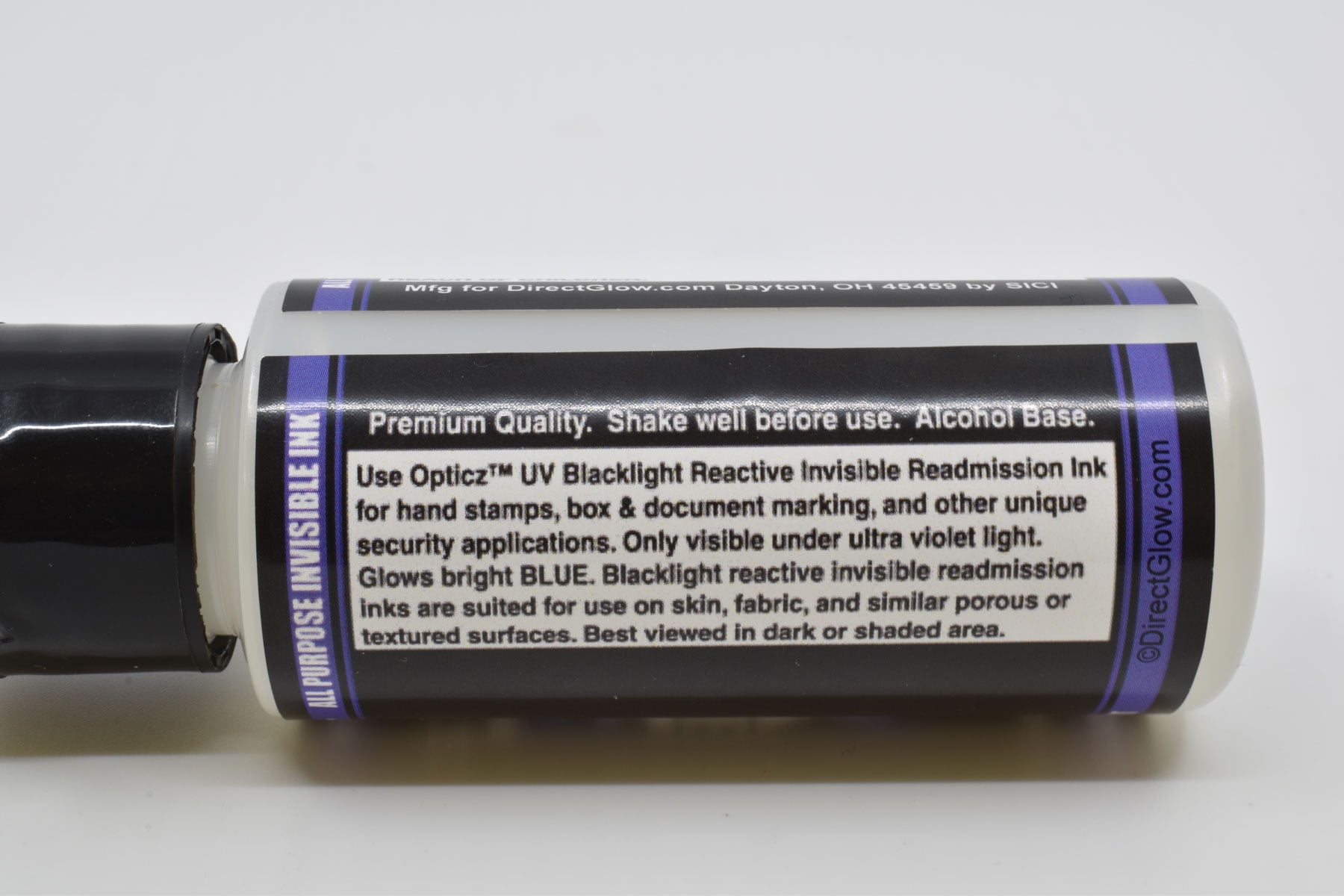 Opticz UV Blacklight Reactive Invisible Blue Ink, Light Glow in Dark Hand Stamping Security Kit - Walmart.com Opticz UV Blacklight Reactive Invisible Blue Ink, Light Glow in Dark Hand Stamping Security Kit - Walmart.com