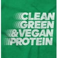 thumbnail image 2 of Clean Green Vegan Protein Healthy Plus Size Crewneck Graphic Tee Shirt Brisco Brands 2X, 2 of 5
