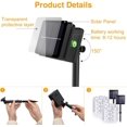 thumbnail image 4 of Solar String Lights, 2 Pack of 100 LED Solar Fairy Lights 33ft 8 Modes Waterproof Solar Christmas Lights Outdoor Waterproof LED String Lights, Cool White, 4 of 8