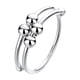 thumbnail image 3 of Anillo de cuentas redondas giratorias de doble capa, anillo de descompresión de ansiedad femenina, pulsera de moda con personalidad femenina, 3 of 5
