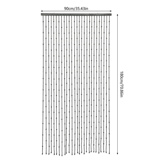 Bead Curtain, String Door Curtains Beaded Wooden Curtain 27 Line for Doorway