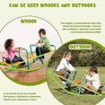 thumbnail image 3 of Aukfa Kids Seesaw Teeter Totter, 3-Person Playground Equipment, Rocking Fun for Boys Girls Age 3-10, 3 of 8