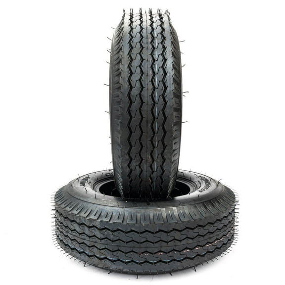 GoDecor Set of 2 4.80/4.00-8 660 lbs Bias Trailer Tires 4.80-8 4.80x8 Front & Rear Turf Tires Tubeless