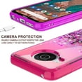 thumbnail image 5 of Nokia X100 Liquid Glitter Case Cover with Tempered Glass for Phone Case for Nokia X100 - Hot Pink/Purple, 5 of 5