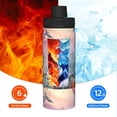 thumbnail image 5 of Junzan Mist Sunflower Skull Pattern 18OZ Stainless Steel Sports Water Cup Flask,Insulated Water Bottle Sports Water Cup Flask Wide Mouth Travel Thermal Mug With Straw, 5 of 7