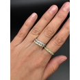 thumbnail image 3 of Citrine Band Dainty Citrine Ring Natural Citrine November Birthstone Silver Ring, 3 of 6