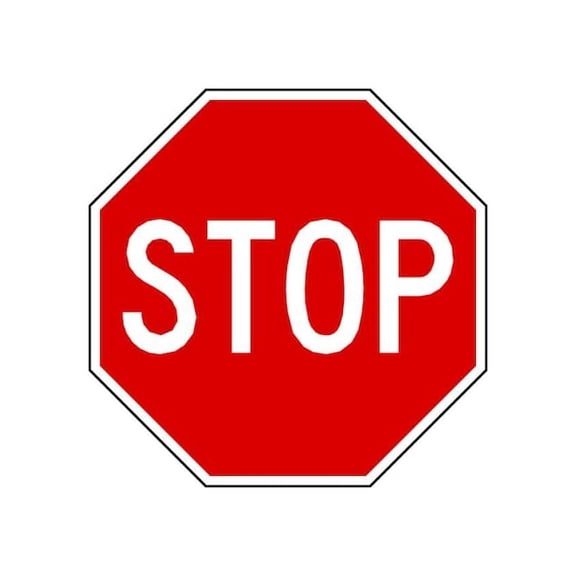 Lyle Stop Sign, 18" W, 18" H, Aluminum, Red R1-1-18HA