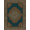 Teal Orange Brown, Pattern 4, variant on ODIKA Motif Stacked Bands Border Stripe Stepped Aztec Southwestern Refined Structured Stain Resistant Low Profile for Dorm Room, Small Living Apartment