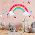 thumbnail image 6 of LAMIRO Rainbow Wall Decals Removable Star Butterfly Heart Wall Sticker Rainbow Wall Decals Butterfly Decor(34 Count), 6 of 7