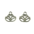 thumbnail image 5 of 50pcs Vintage Lotus Flower Cut Pendant Charms Jewelry Making Accessory Craft, 5 of 5