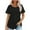 Black, variant on Women Tshirts Under $10, Women's Short Sleeve T Shirts Casual Summer Plain Round Neck Loose Fit Tee Blouse Tops