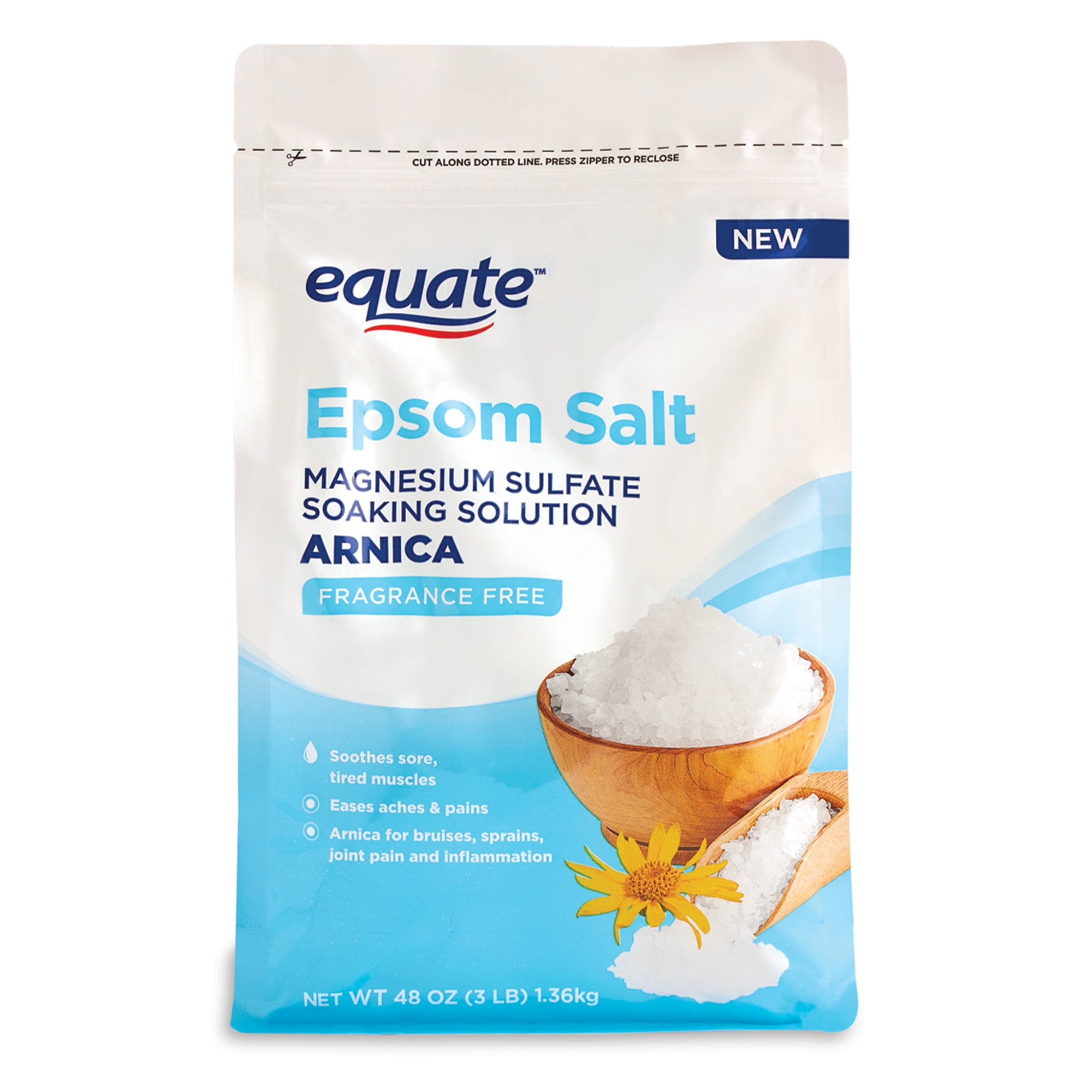 Equate Epsom Salt Soaking Solution with Arnica, 3 lb