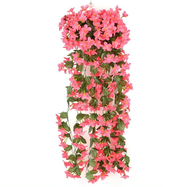 Artificial Plants Wall Hanging Faux Flowers Leaf Vines Garden Decorations Com - Artificial Plant Wall Hanging