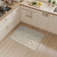 thumbnail image 2 of ODIKA Beige Neutral Faded Border Decorative Pile Vintage Extra Stain Resistant Flatwoven for Entryway, Kitchen, Mudroom, 2 of 7