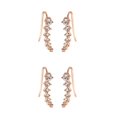 thumbnail image 2 of Pendientes Sonducket 7 Crystal Ear Cuffs Hoop Climber Accesorios de joyería Type5 NO5, 2 of 5