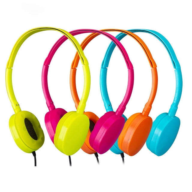 Paquete de 4 auriculares YMJ Y4 Bulk para niños, estudiantes y escuelas