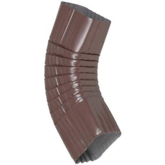 Amerimax Home Products Downspout Elbow B Style - Durable Metal - 2 in x 3 in Brown