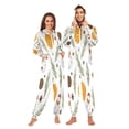 thumbnail image 3 of IAUYY Unisex Adult Onesie Pajamas Ultra-Soft Crystal-Soft Fabric, Halloween Adult Onesie Pajamas Adults,With a Zipper Plus Size Onesie Pajamas, Eight-angled Pine, 3 of 7