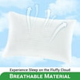 thumbnail image 3 of Gogreen Bed Pillows Standard Size Set of 2 - Standard Size Bed Pillows 2 Pack Premium Down Alternative Hotel Pillows Set of 2- Soft and Supportive Dorm Pillows for Back, Stomach or Side Sleepers, 3 of 8