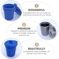 thumbnail image 4 of 2 piezas de basura en miniatura modelo Mini House Simulation Trash Cat (plata, azul), 4 of 5