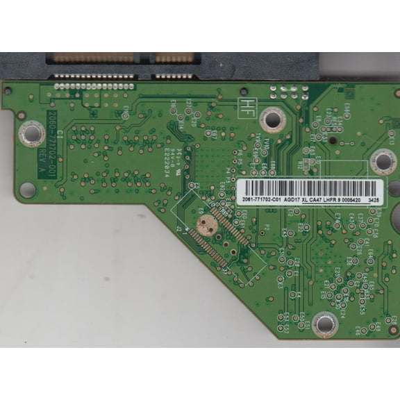 WD2503ABYX-01WERA1, 2061-771702-C01 AGD17, WD SATA 3.5 PCB