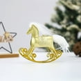 thumbnail image 5 of 2026 Christmas Rocking Horse Hanging Ornament - Ideal for Decorations 2026 Tree & Tabletop Decor, Festive Wooden Horse Decor for Home Christmas Tree, Holiday Tabletop Figurine, 4.33*5.9in, A, 5 of 6