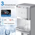 thumbnail image 4 of Bottom Loading Water Cooler Dispenser for 5 Gallon Bottles,Stainless Steel Water Cooler with 3 Temperature -Hot, Cold & Room,Child Safety Lock,Ideal for Home and Office, Silver, 4 of 8