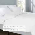 thumbnail image 6 of Silvon White Full Duvet Cover for Acne Prone Skin | Silver Infused Supima Cotton, 6 of 6