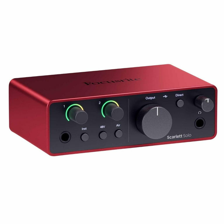 Focusrite Scarlett Solo Studio 4th Gen USB Audio Interface with Focusrite Scarlett Solo Studio 4th Gen USB Audio Interface with