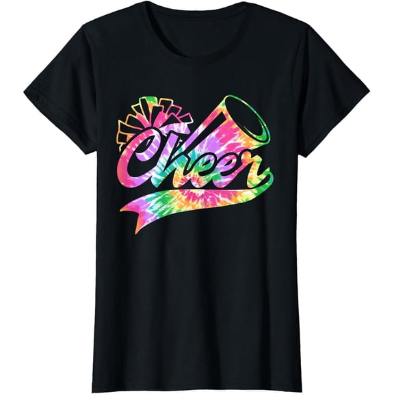 Tie Dye Cheerleading Peace Love Cheer for Cheerleader Cute T-Shirt