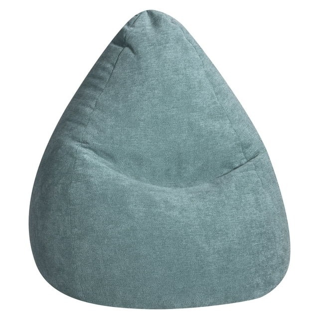 Fauteuil poire Alfa pétrole de Gouchee Home – Tissu polyester velours doux adapté aux adultes et aux adolescents, siège léger et portable pour chambre à coucher ou salon