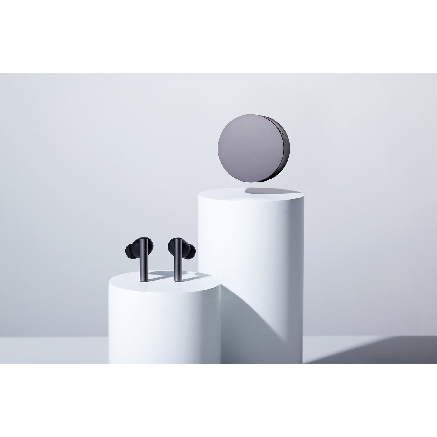 Oddict TWIG PRO Bluetooth Earbuds with Microphone and Charging Case, True Wireless, Digital Hybrid Active Noise Canceling, Aluminum Gray, OPU-TNEX01BK01