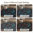 thumbnail image 7 of ODIKA 2'x3' Washable Throw Rug Non-Slip, Low Profile, Flatwoven, Easy Care Rum Gothic Doormat Nautical Cephalopod Stormy Waves Eerie Deep for Hallway, Study Room, 7 of 7