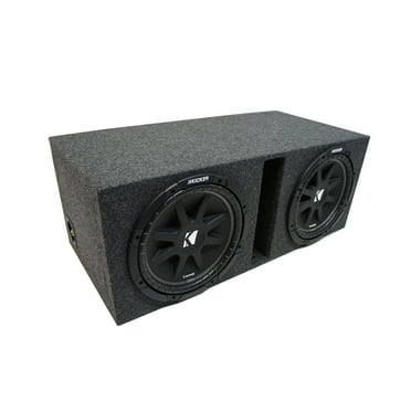 Universal Car Stereo Vented Port Dual 10" Kicker Comp C10 Sub Box - Final 2 Ohm