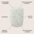 thumbnail image 4 of JONATHAN Y Rafi 17.75" Transitional Bohemian Geometric Drum Garden Stool, Cream, 4 of 10
