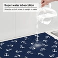 thumbnail image 6 of Bingfone Nautical Themed Simple Anchors ,18" X 24"Dish Drying Mat For Kitchen Counter,Ultra Absorbent Microfiber, 6 of 9