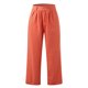 thumbnail image 3 of Gibobby Pantalones deportivos mujer Pantalones vaqueros holgados de cintura alta para mujer, pantalones cargo rectos de pierna ancha, pantalones sueltos casuales(Naranja,CH), 3 of 5