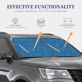 thumbnail image 4 of Daiia Blue Star Print 2PCS Car Windshield Sun Shade, Foldable Sun Shield for Car Front Window, Auto Sun Blocker Visor Protector Universal for Truck SUV Pickup-Medium, 4 of 7