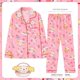 thumbnail image 3 of Pijamas de dibujos animados para niños y niñas, ropa de dormir Kawaii de manga larga, con diseño de Cinnamoroll Kuromi, 2023, 3 of 4