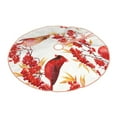 thumbnail image 2 of Kll Bullfinch On Branch Christmas Tree Skirt 30",Party Decorations Farmhouse For Christmas Decorations Holiday Party, 2 of 8