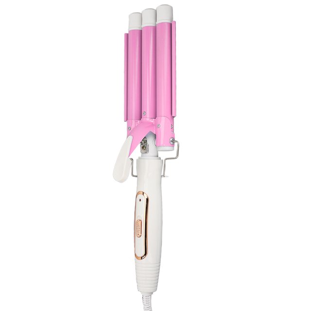 3 Barrel Hair Waver, Long Lasting Looking Waves, Adjustable Temp, Dual Voltage, Nano Technology, Essential Styling Tool