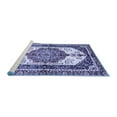 thumbnail image 2 of Ahgly Company Machine Washable Indoor Rectangle Abstract Blue Modern Area Rugs, 2' x 3', 2 of 4